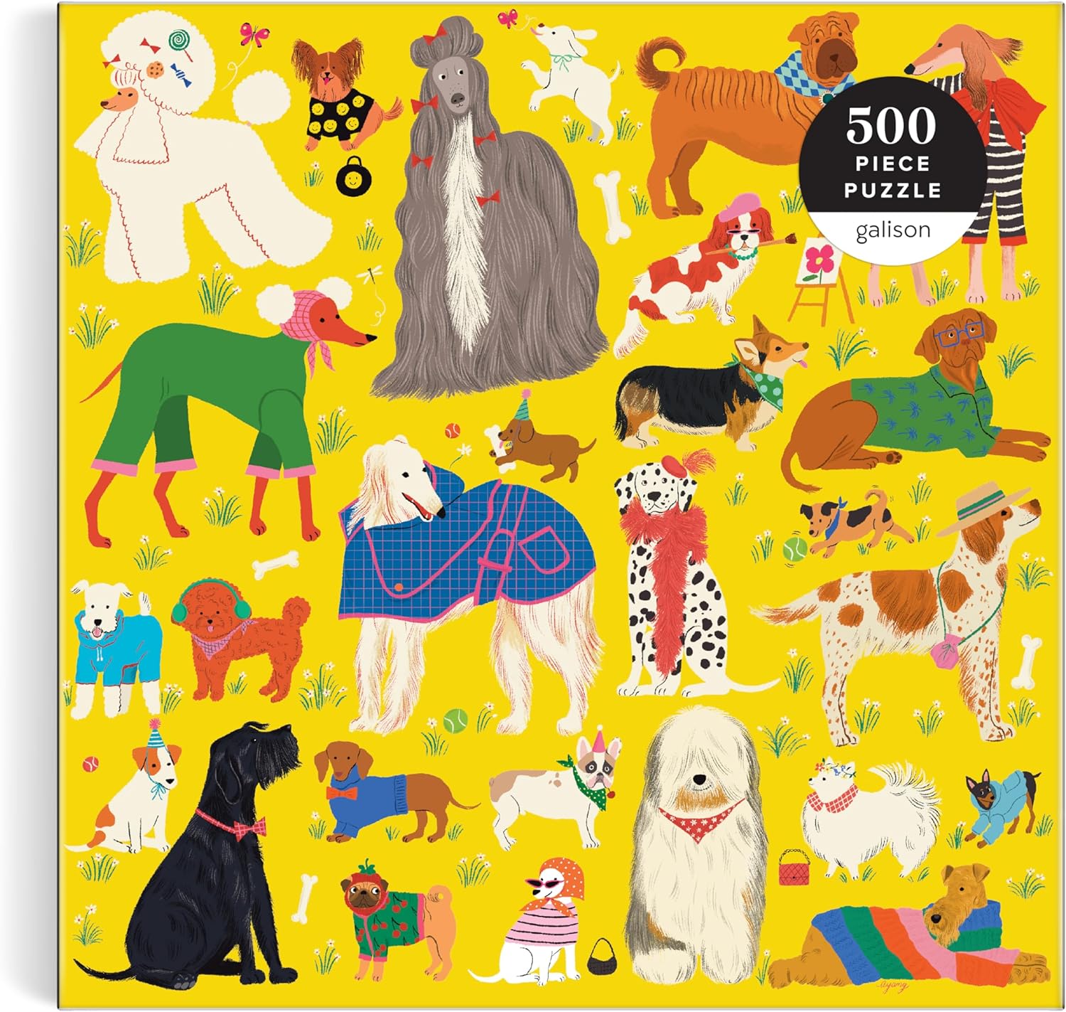 Fashionable Dogs 500 Piece Puzzle