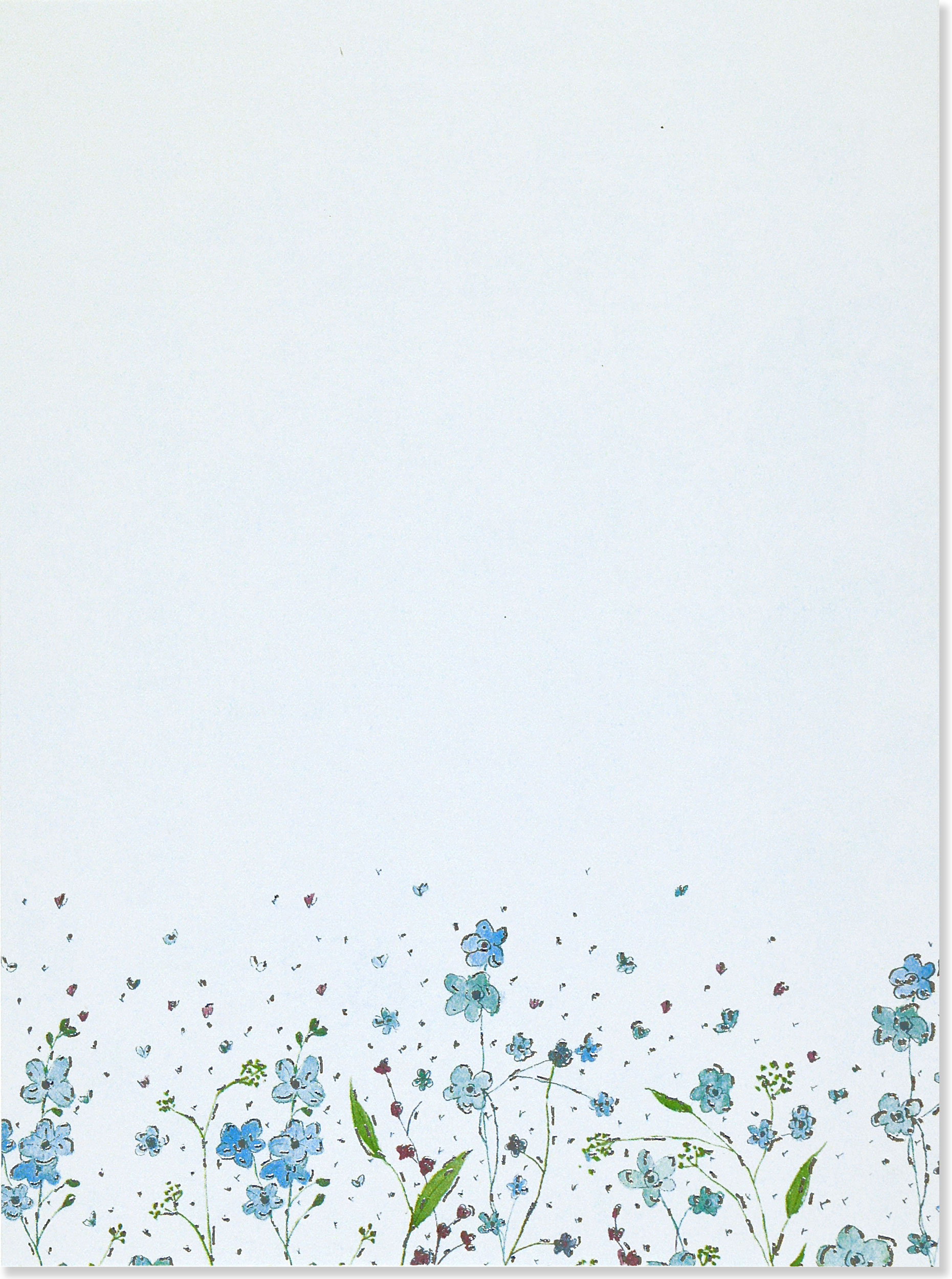 Blue Flowers, Boxed Stationery Set - 2
