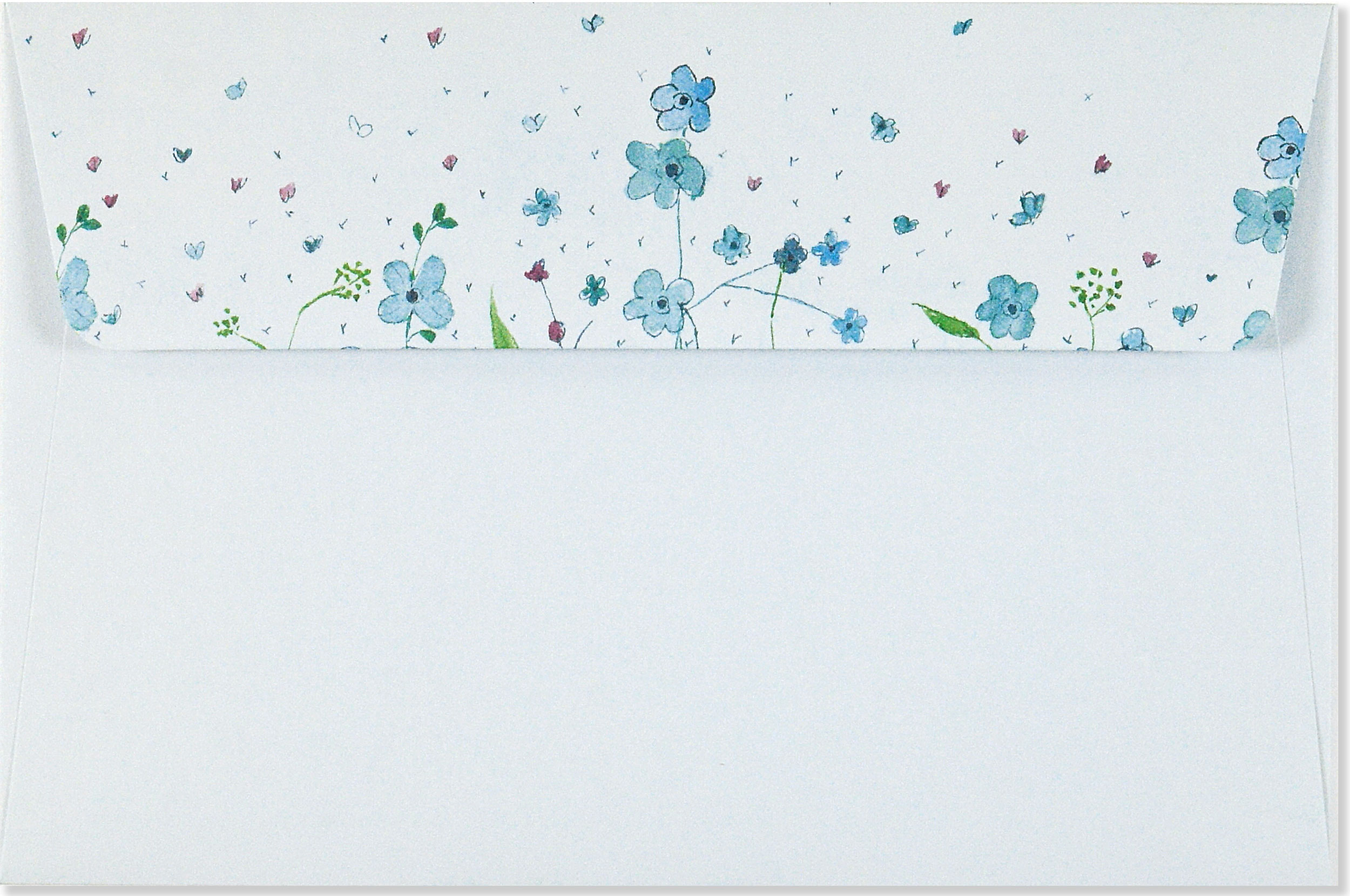 Blue Flowers, Boxed Stationery Set - 3