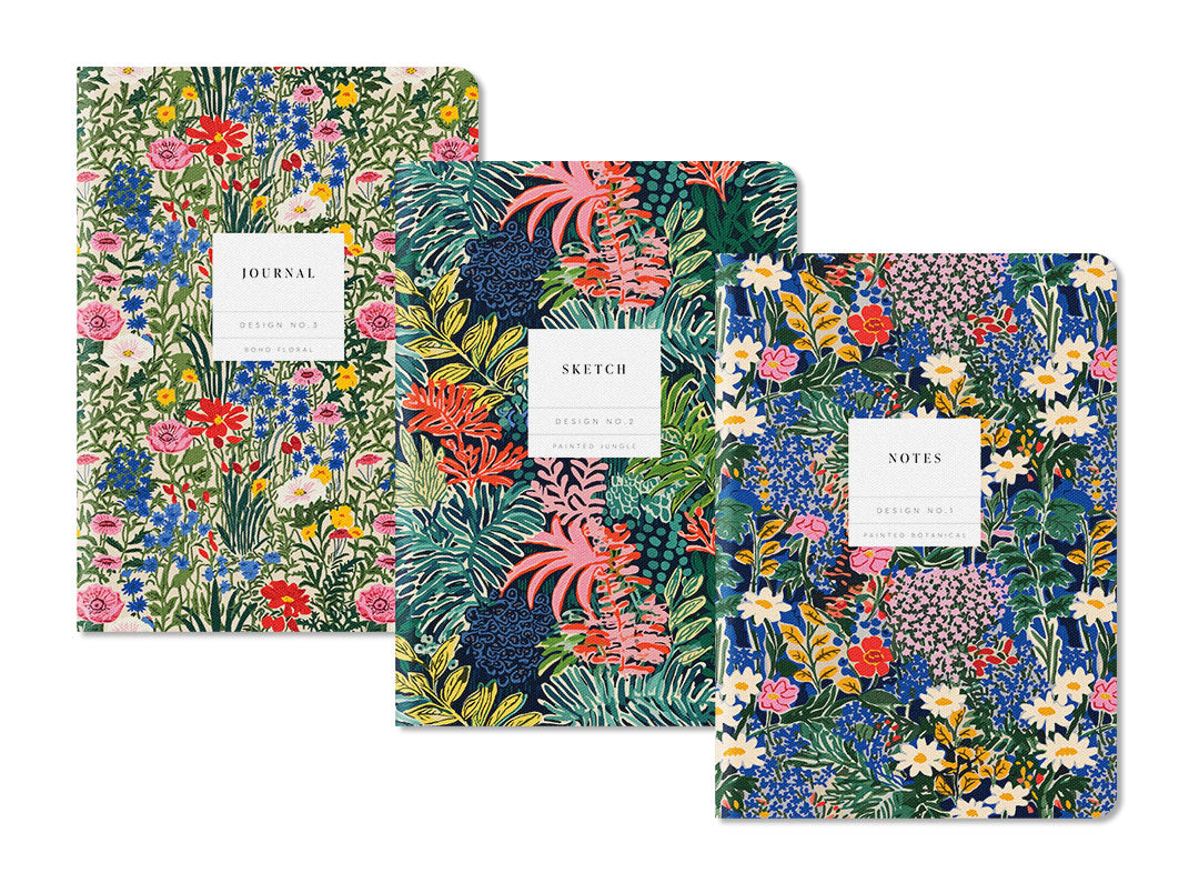 Kaleido Set No.1 3 Pack Stitched Notebooks (A5 Mini) (11761) - 3