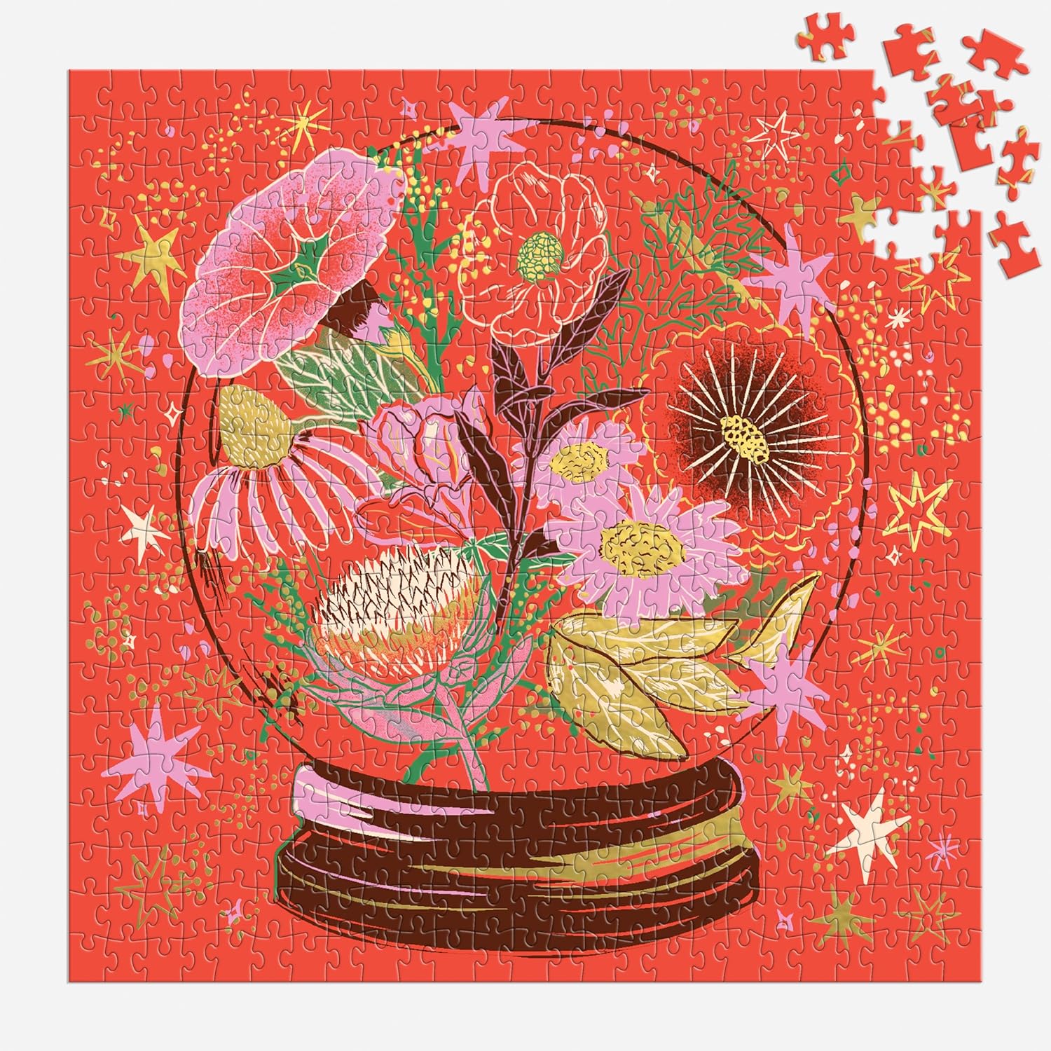 Flower Gazing 500 Piece Foil Puzzle - 5