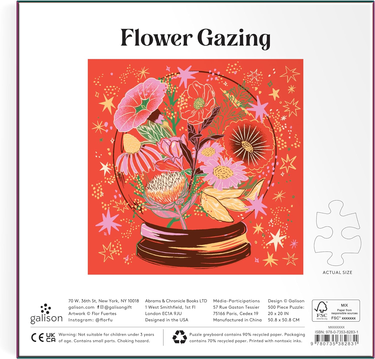 Flower Gazing 500 Piece Foil Puzzle - 2