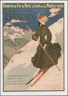 Sports d'hiver.Chamonix (Mont-Blanc) (1905), Postcard