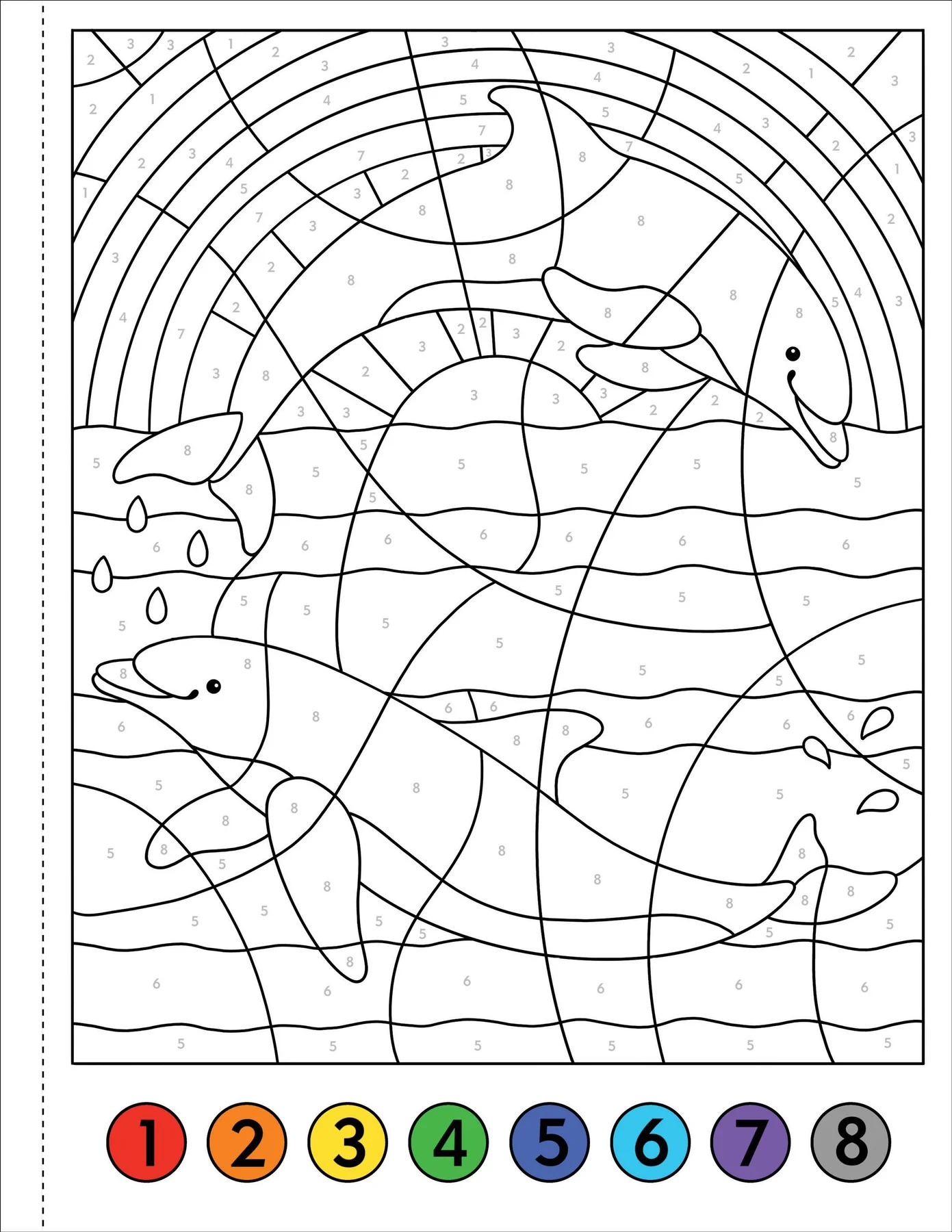Color By Number Under The Sea - 4