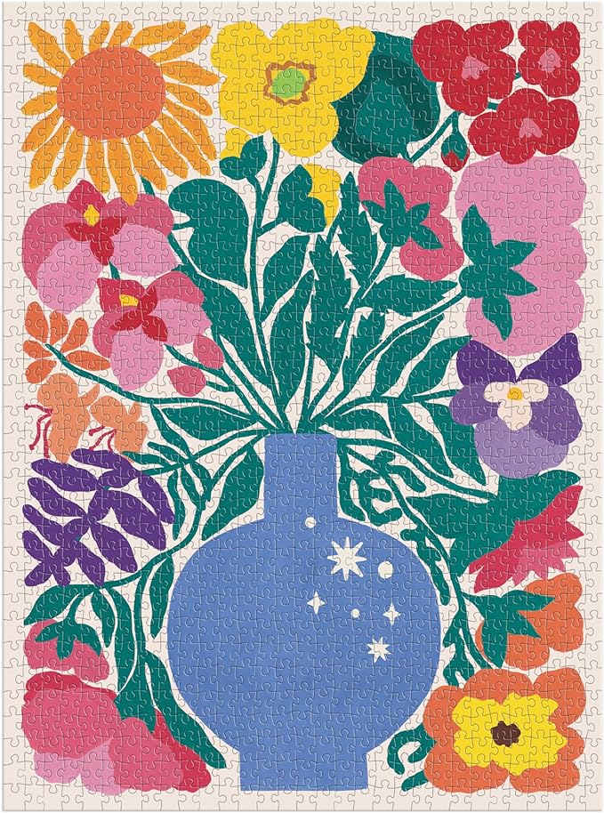 Galison Zodiac Flowers – 1000 Piece Puzzle Featuring Artistic Flowers Paired with Zodiac Signs - 2