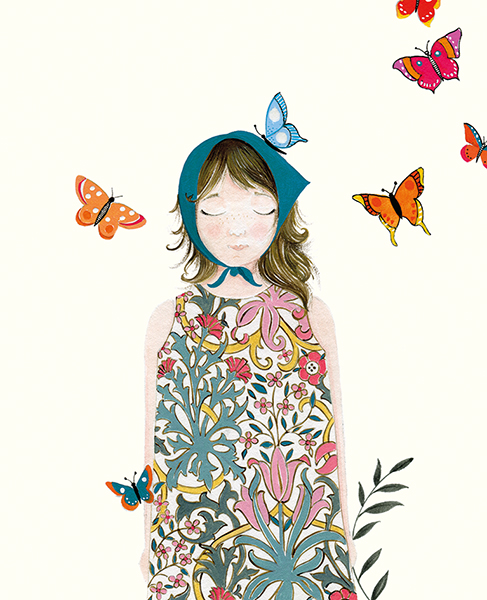 Girl With Butterflies