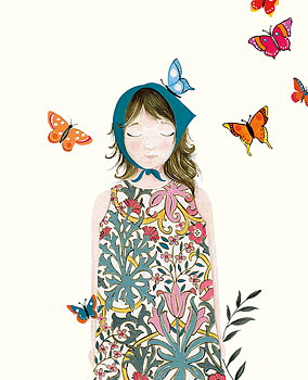 Girl With Butterflies