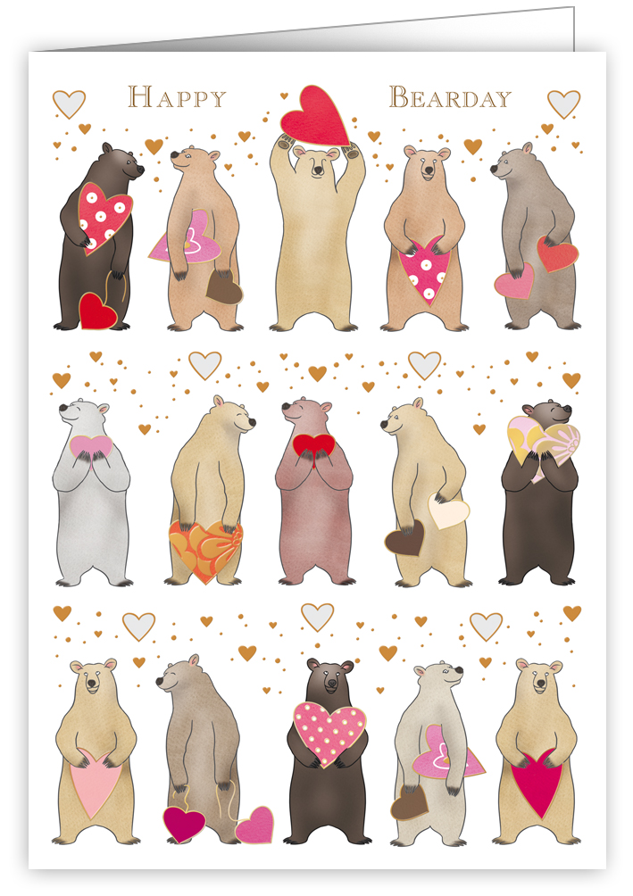 Happy Bearday, Greeting Card