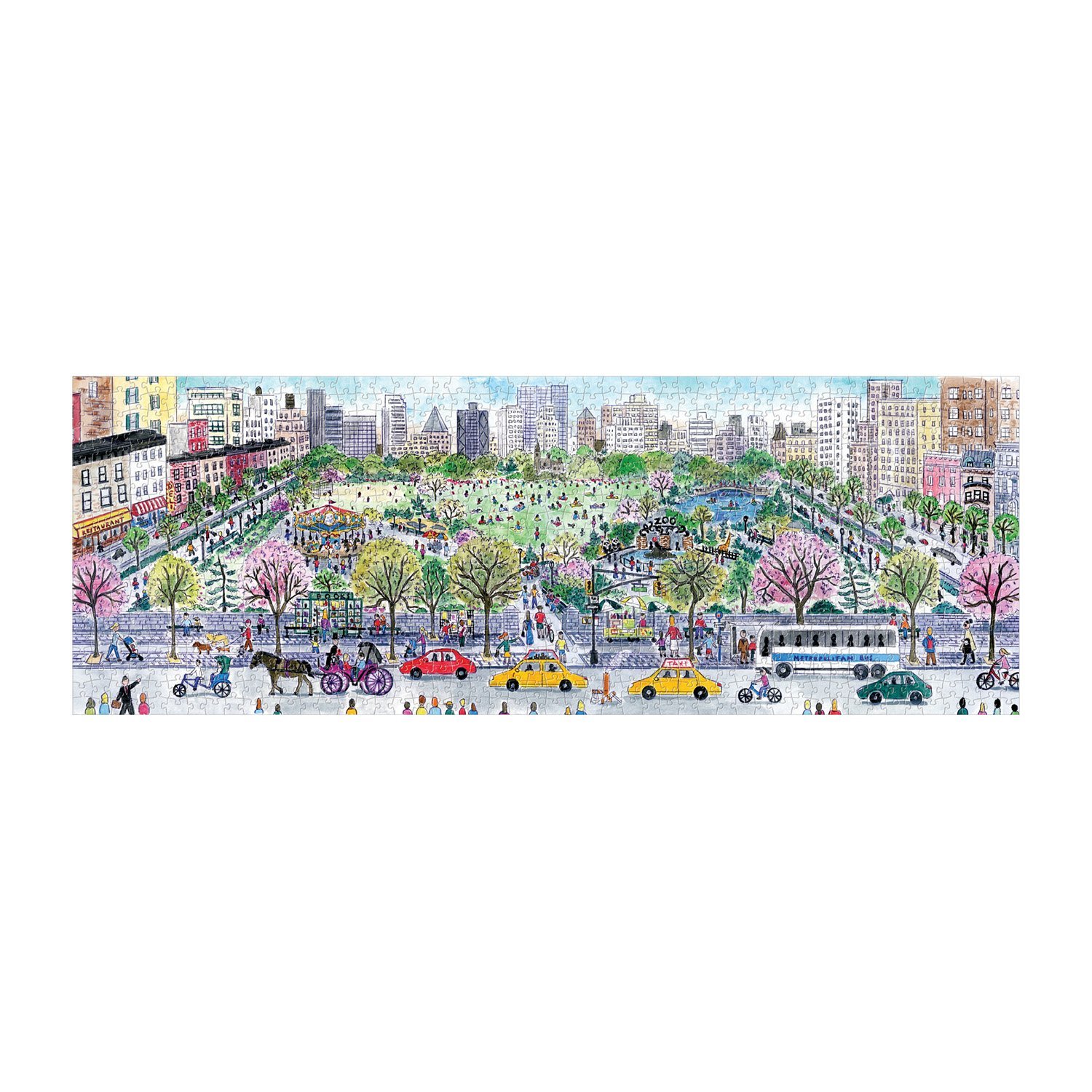 Michael Storrings Cityscape 1000 Piece Panoramic Jigsaw Puzzle - 2