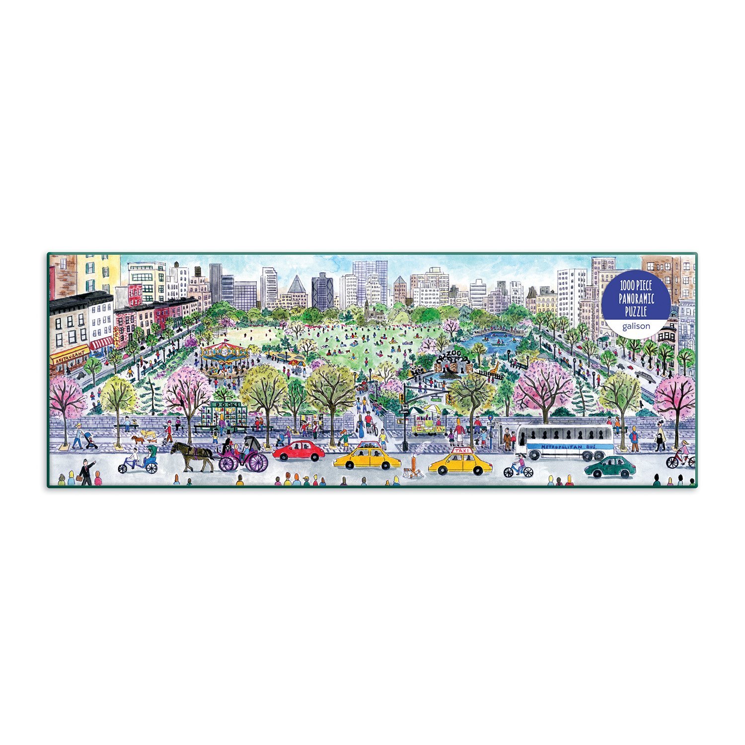 Michael Storrings Cityscape 1000 Piece Panoramic Jigsaw Puzzle - 3