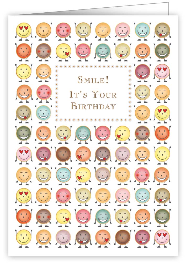 Birthday Smiley, Greeting Card