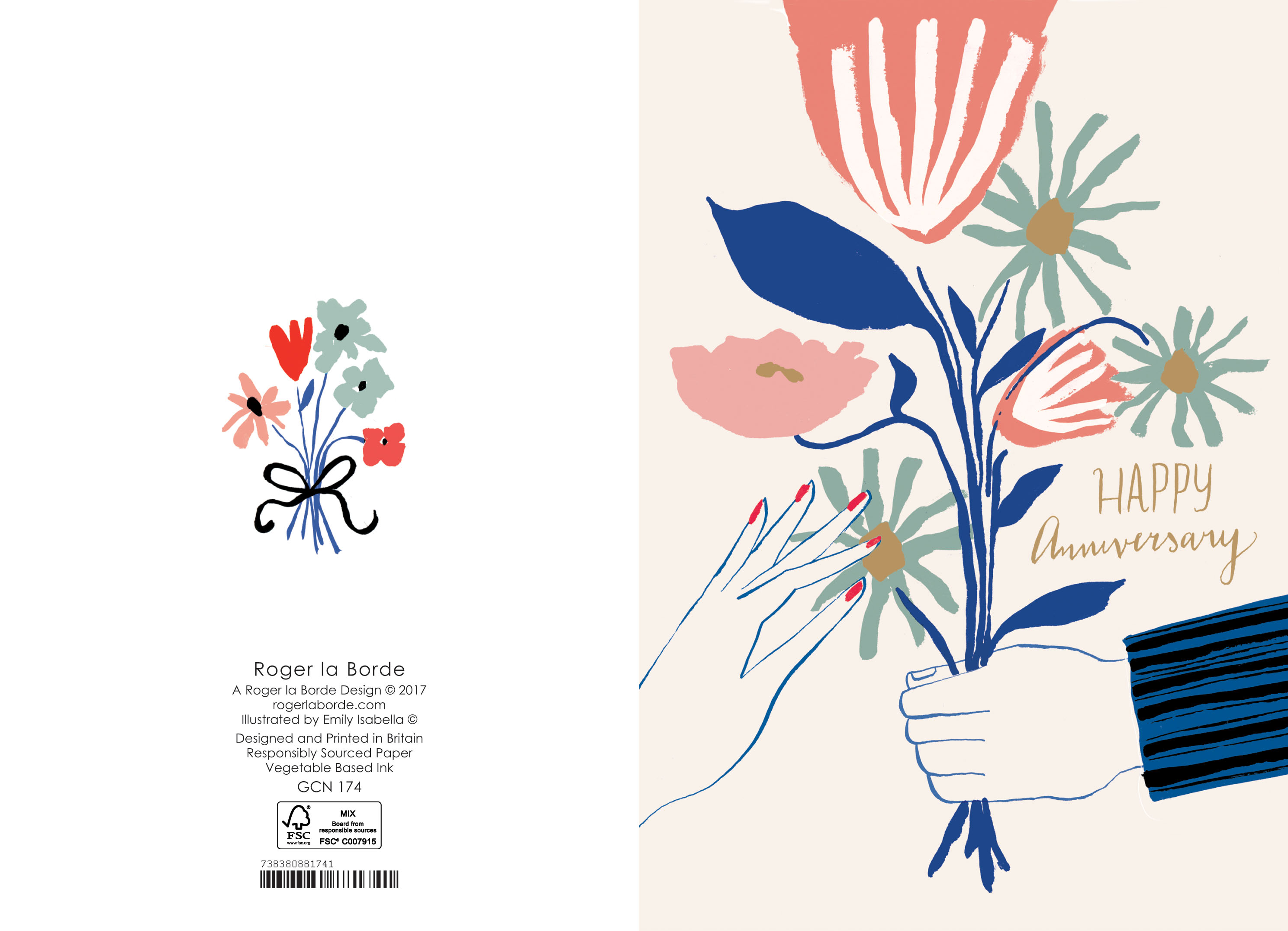 Anniversary Bouquet, Cards - Petite - 3