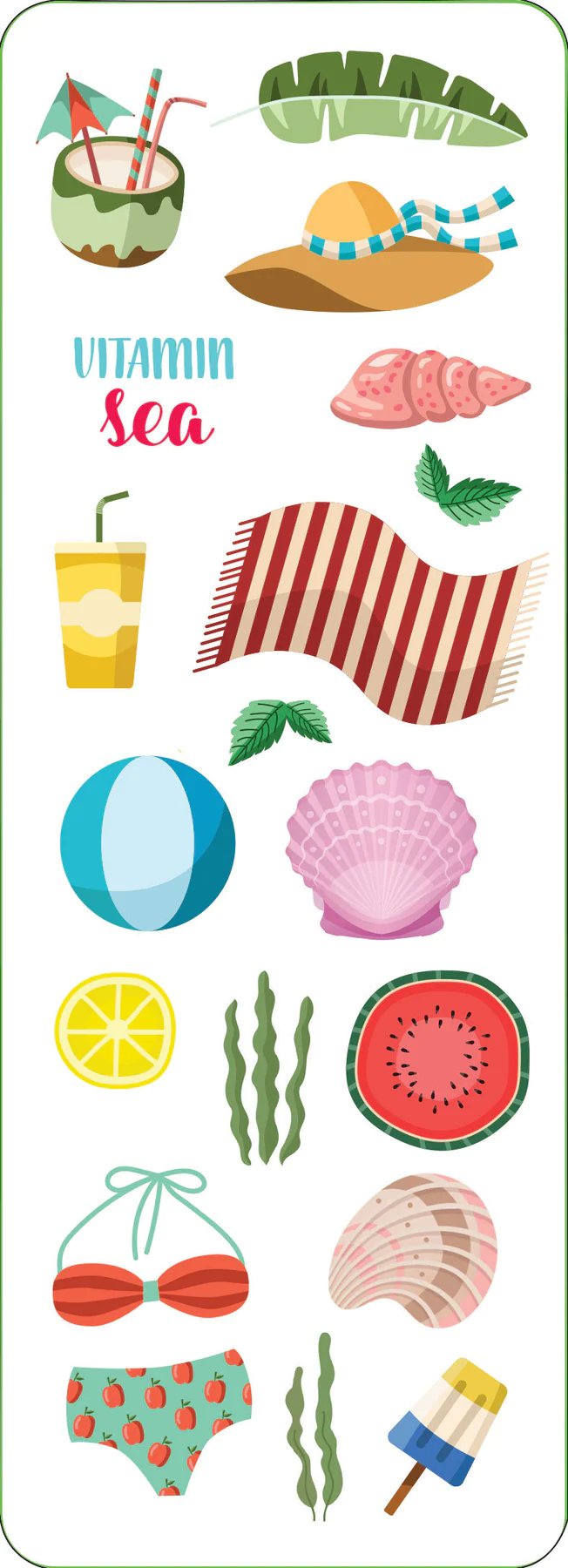 Sticker Set Beach - 4