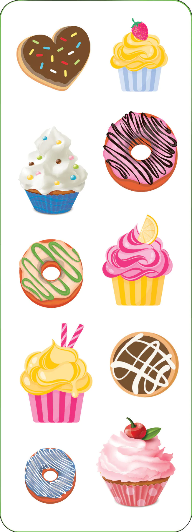 Sticker Set Cupcakes & Donuts - 6