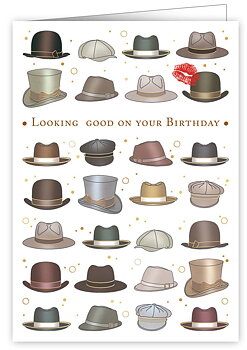 Hats, Greeting Card