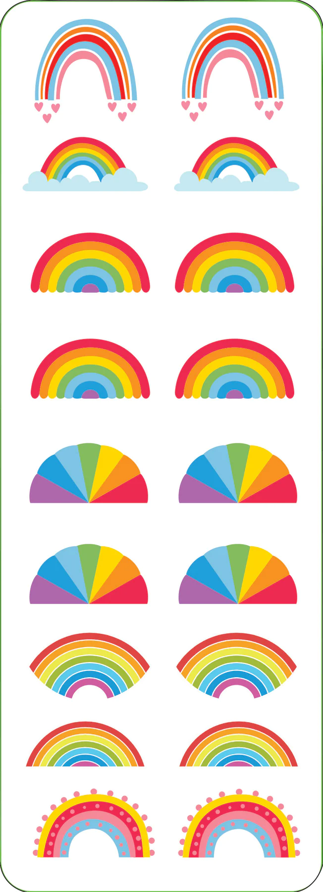 Sticker Set Rainbows - 5