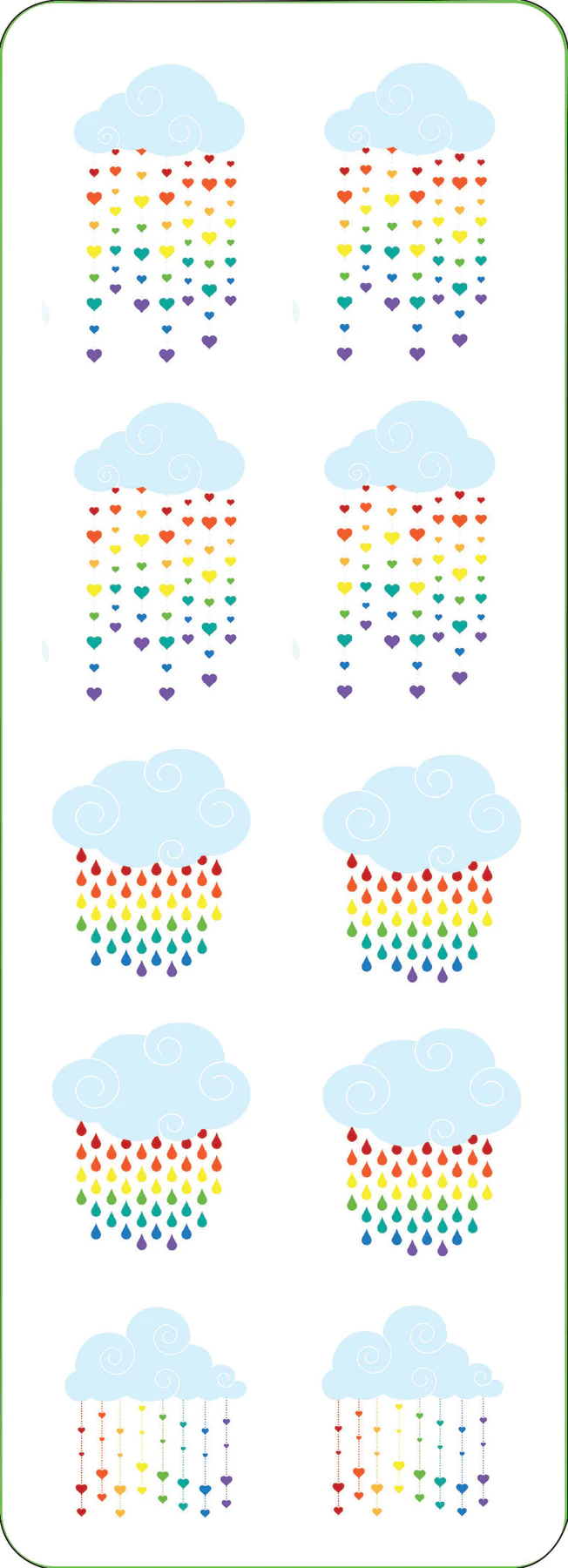 Sticker Set Rainbows - 3