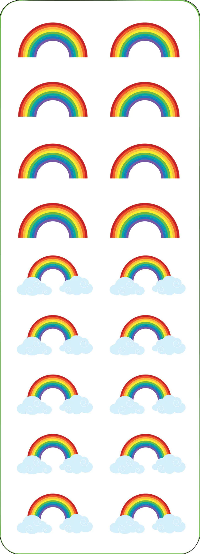 Sticker Set Rainbows - 2