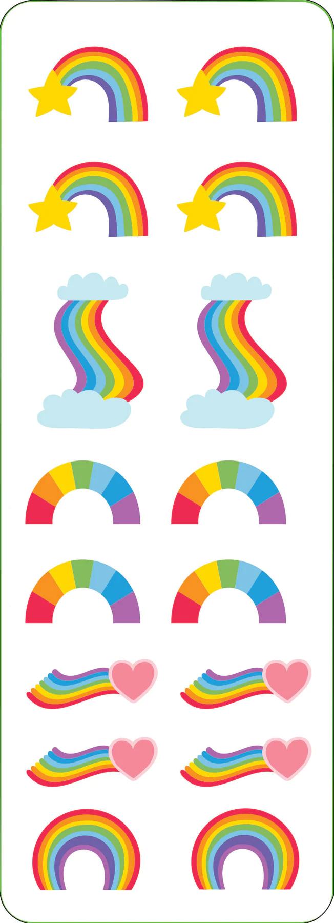 Sticker Set Rainbows - 4
