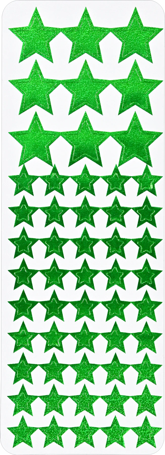 Sticker Set Color Foil Stars - 6