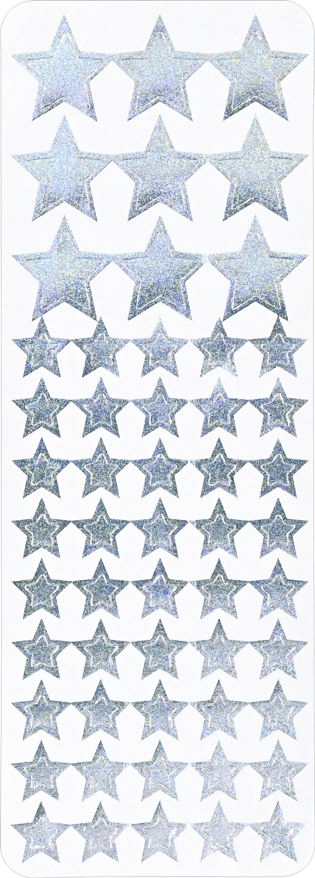 Sticker Set Color Foil Stars - 2