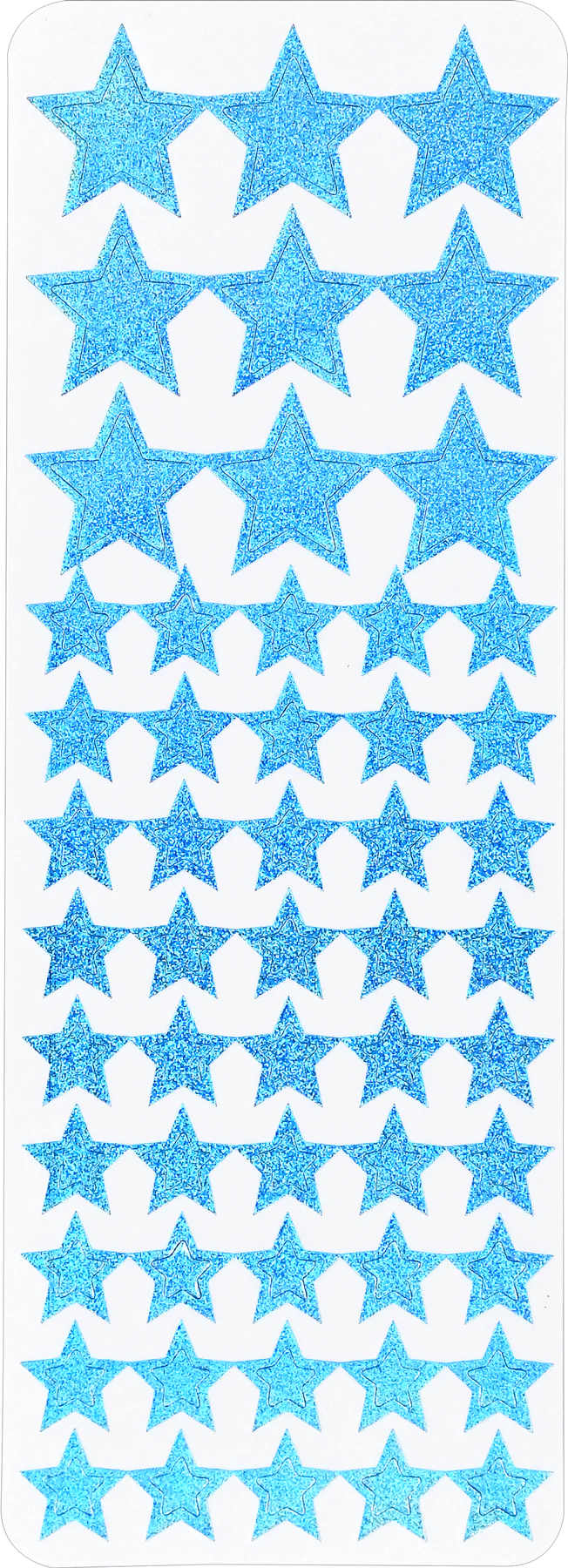 Sticker Set Color Foil Stars - 4