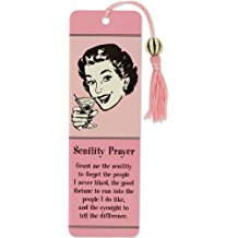 Beaded Bookmark, Senility Prayer