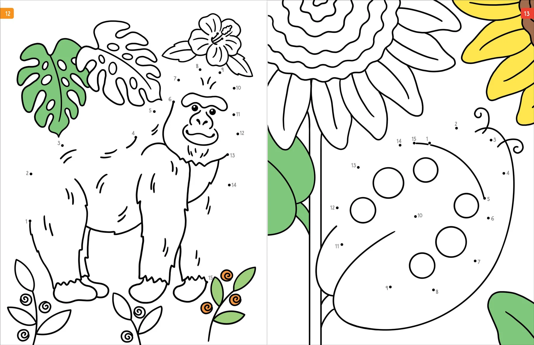 Animals Dot-To-Dot Color Bk - 6