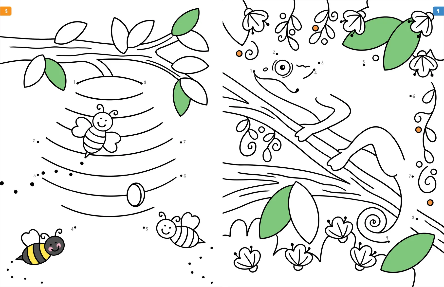 Animals Dot-To-Dot Color Bk - 4