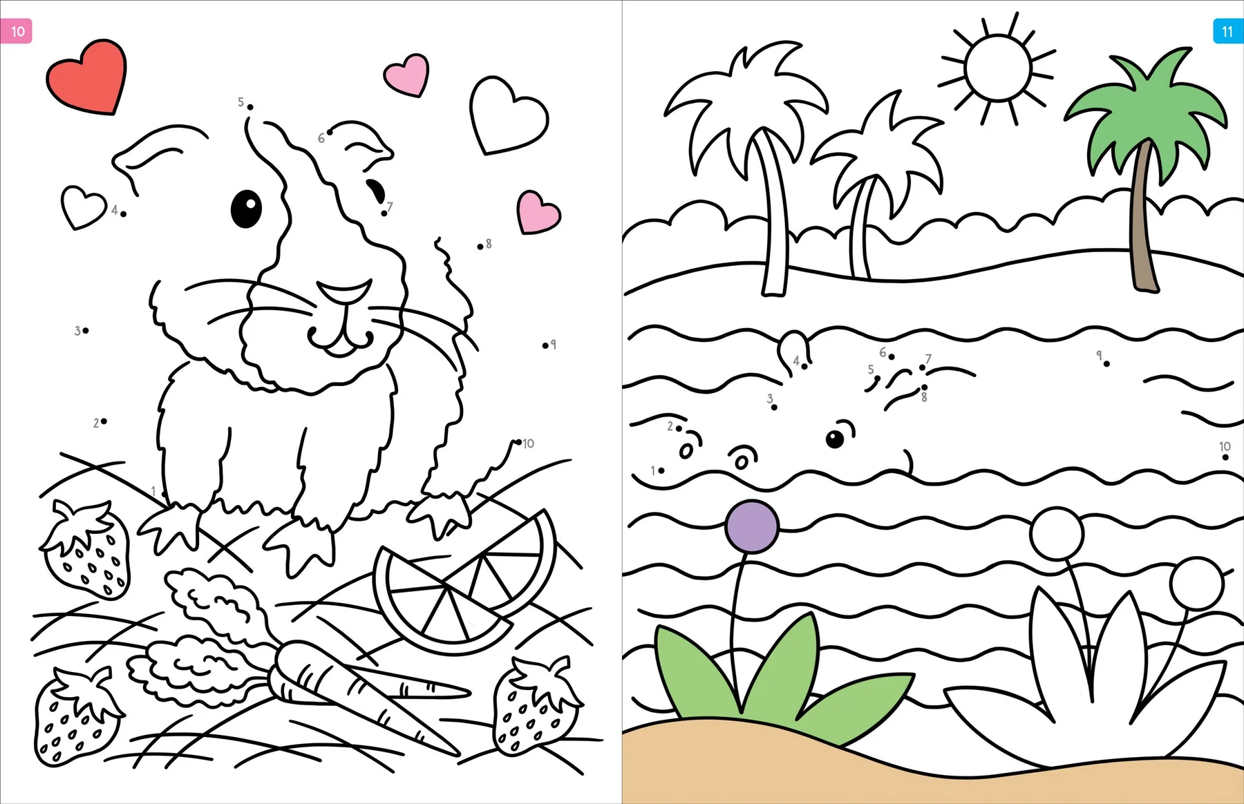Animals Dot-To-Dot Color Bk - 5