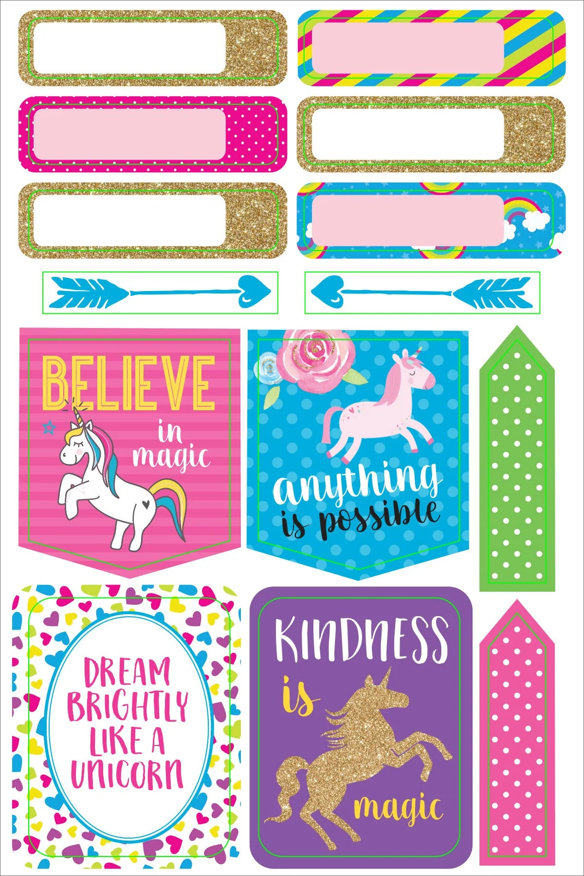 Planner Stickers Unicorns - 5