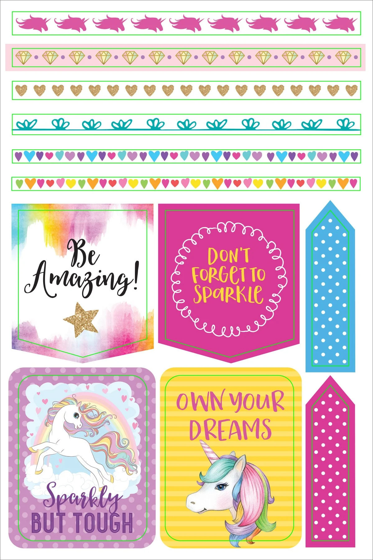 Planner Stickers Unicorns - 8