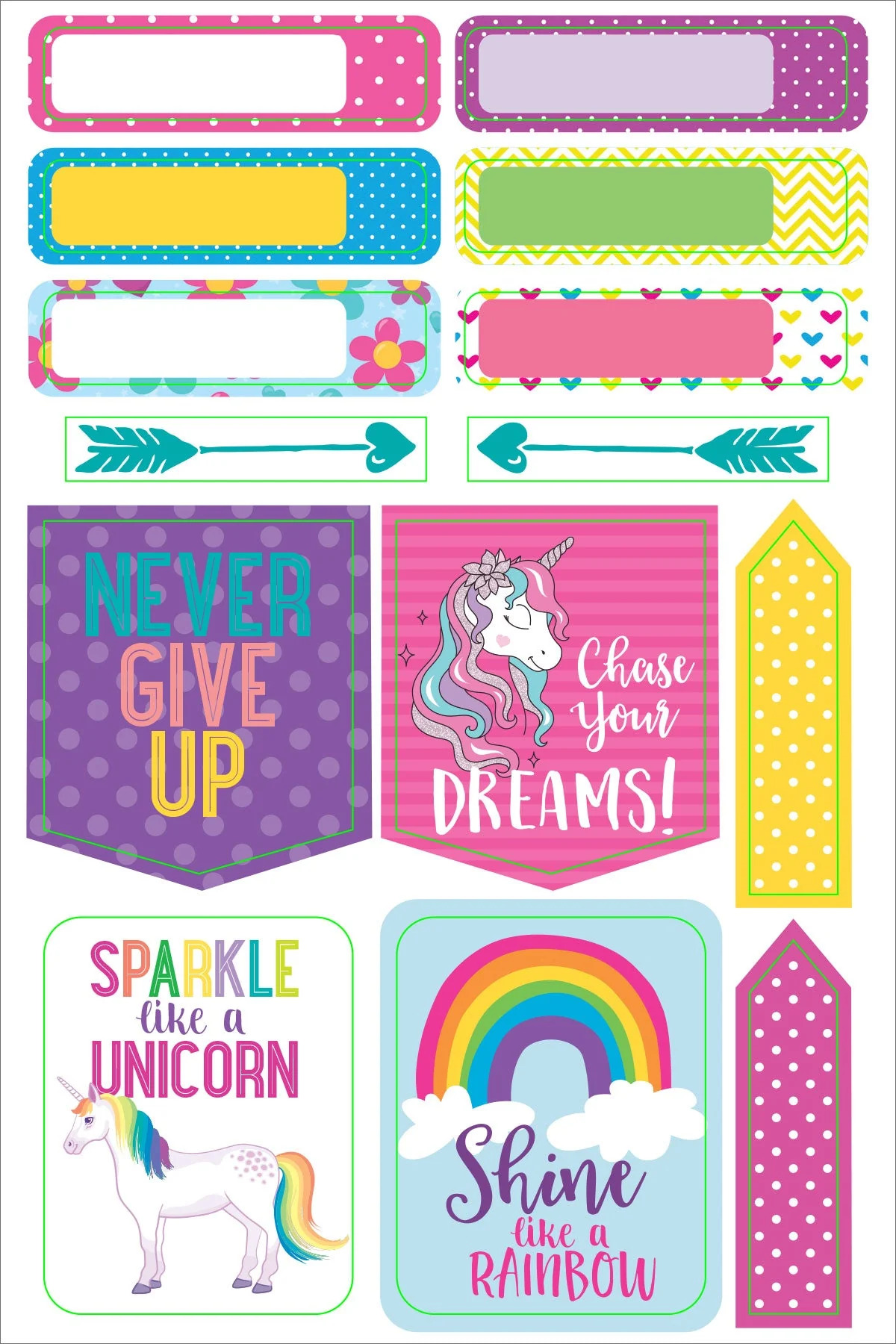 Planner Stickers Unicorns - 6