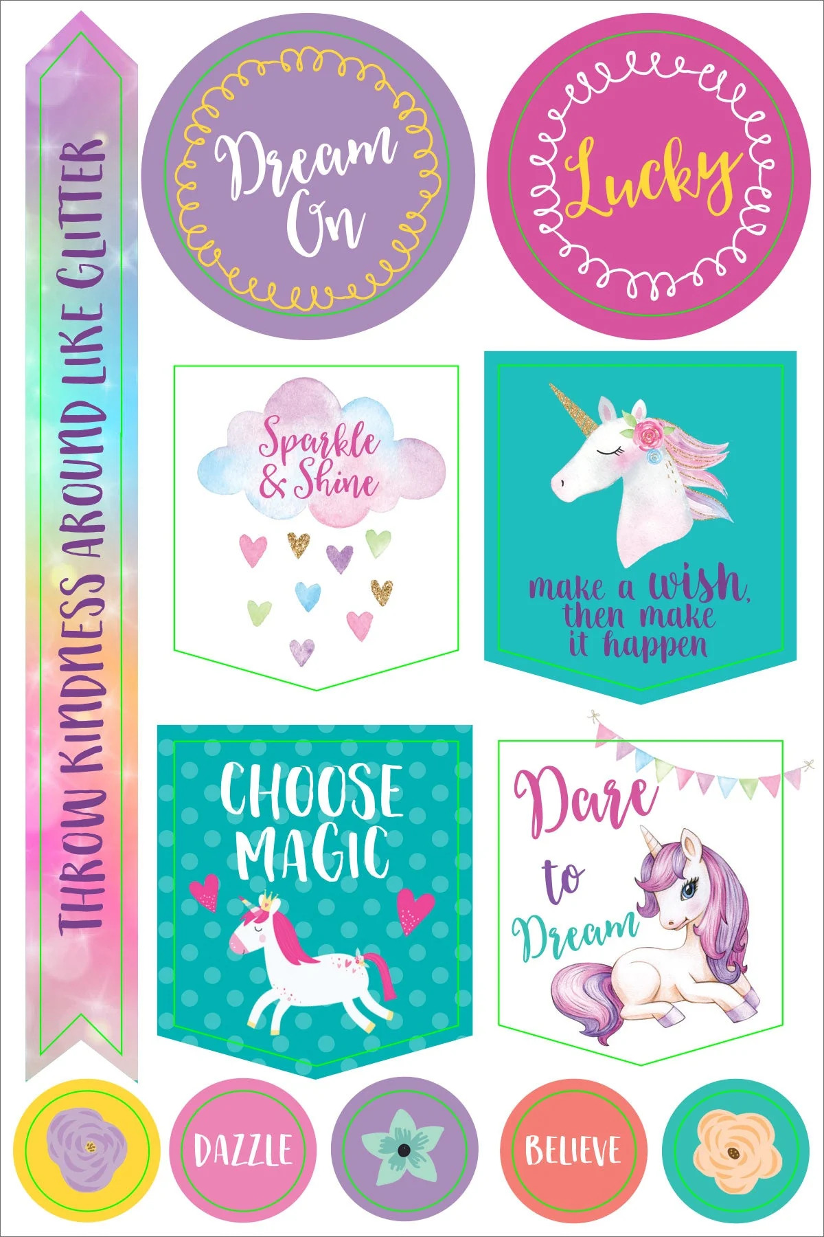 Planner Stickers Unicorns - 4