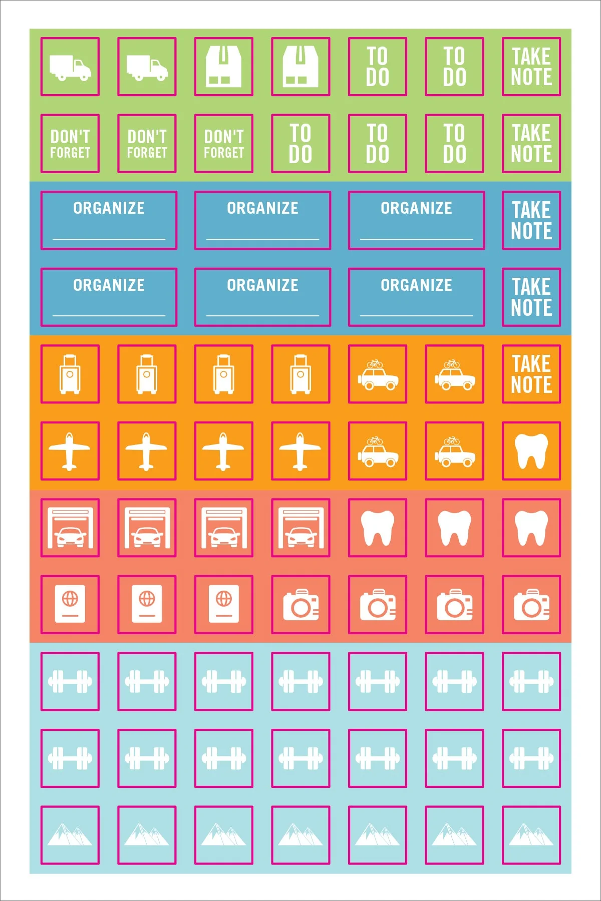 Planner Stickers Home & Family - 11
