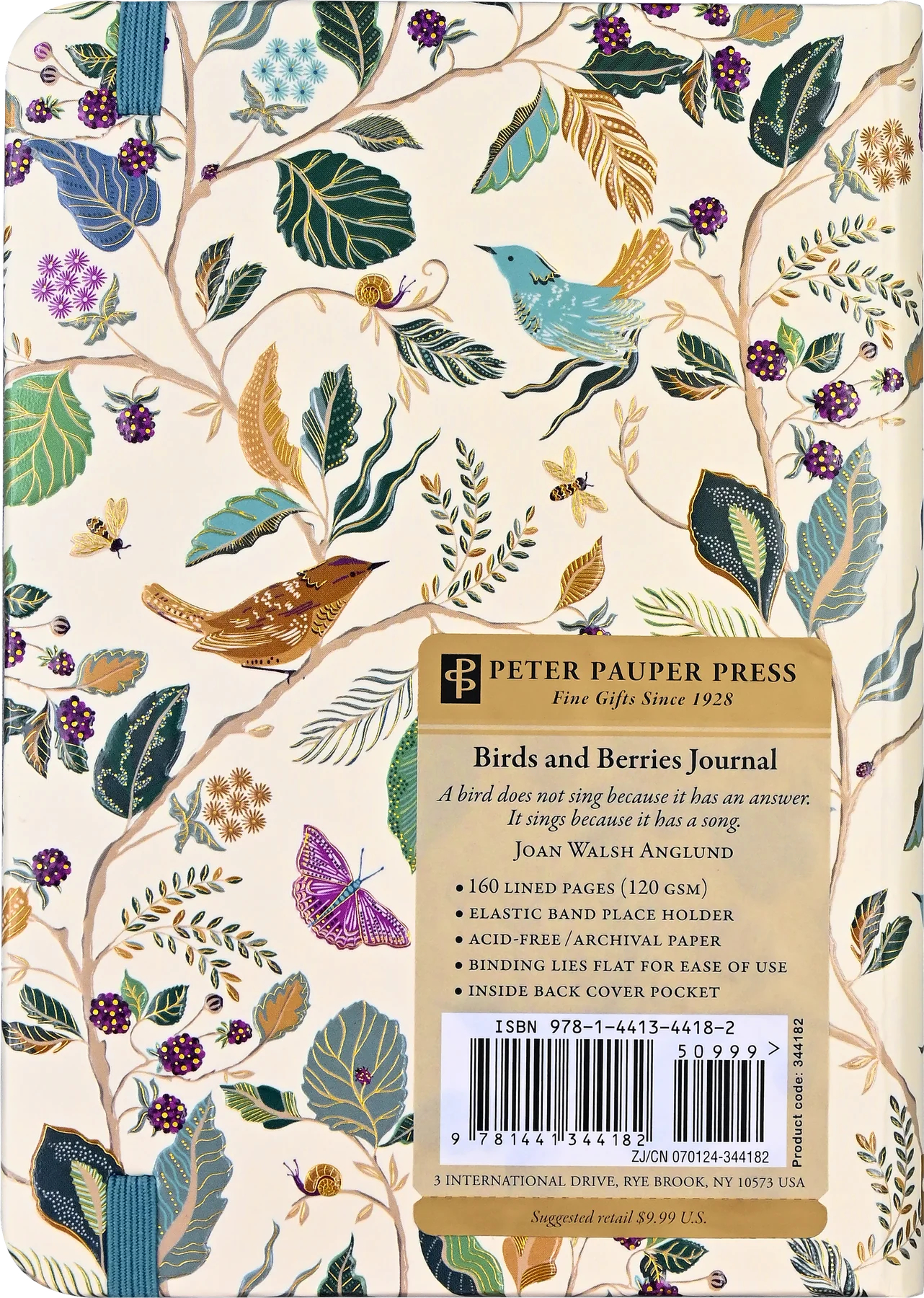 Birds And Berries, Small Journal - 4