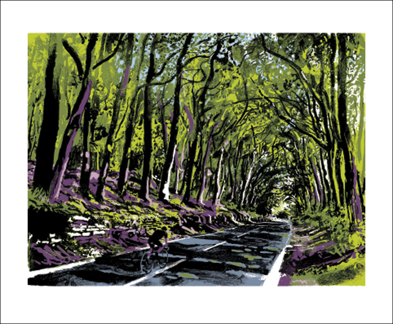 Tunnel of Light,&nbsp;screenprint by Andy Lovell