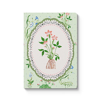 Green Roots Vignette Premium Paperback Notebook (A5) (13162)
