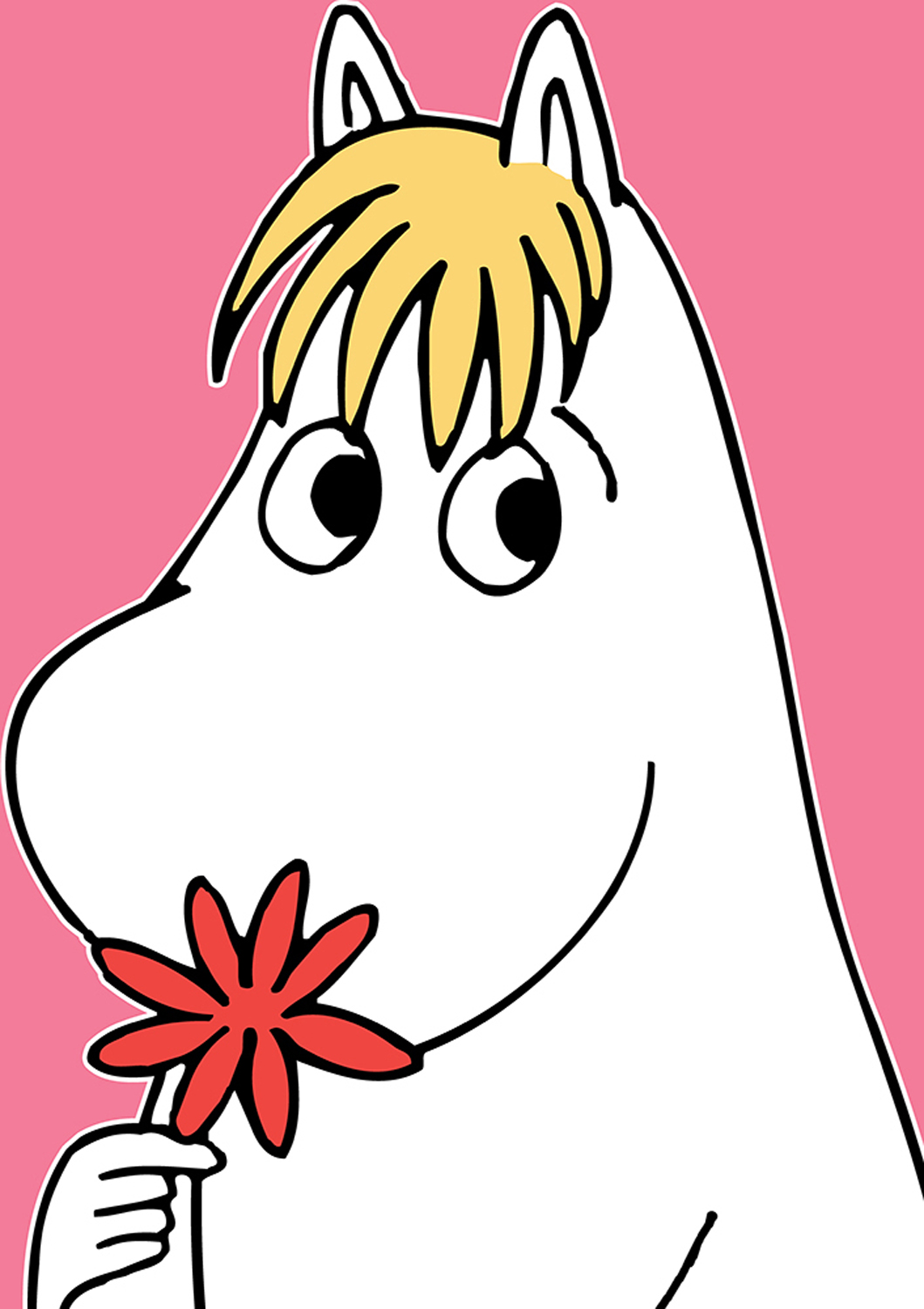 Moomin Snorkmaiden head, Greeting Card