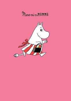 Moomin Moominmamma running, Greeting Card