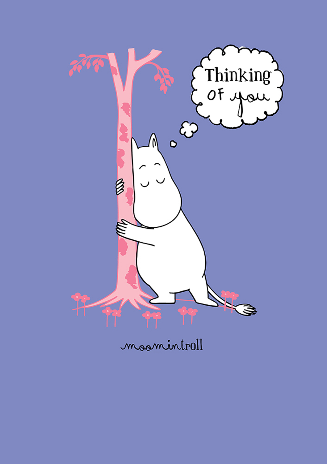 Moomin tree thinking of you"", Greeting Card
