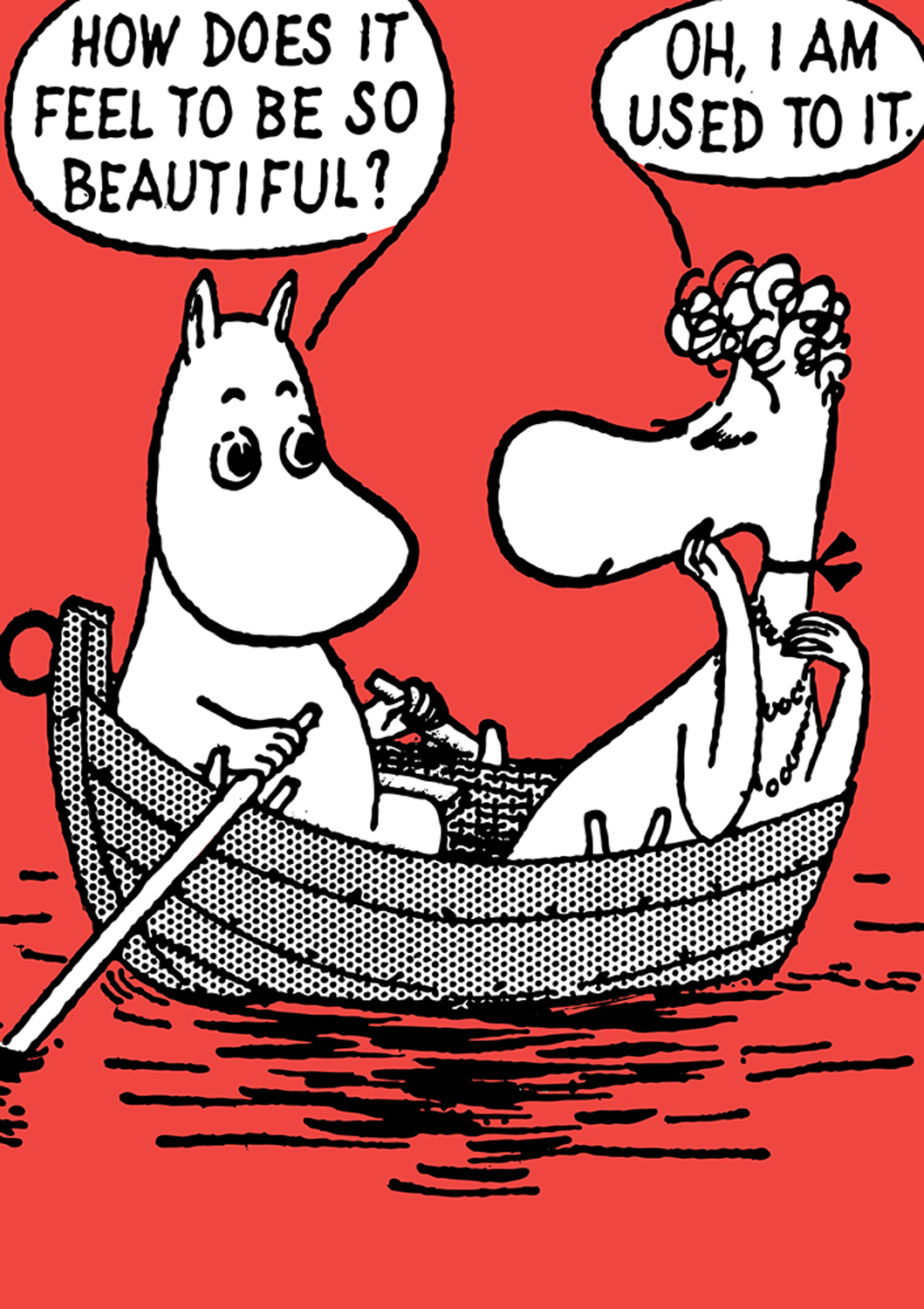 Moomin boat, Greeting Card