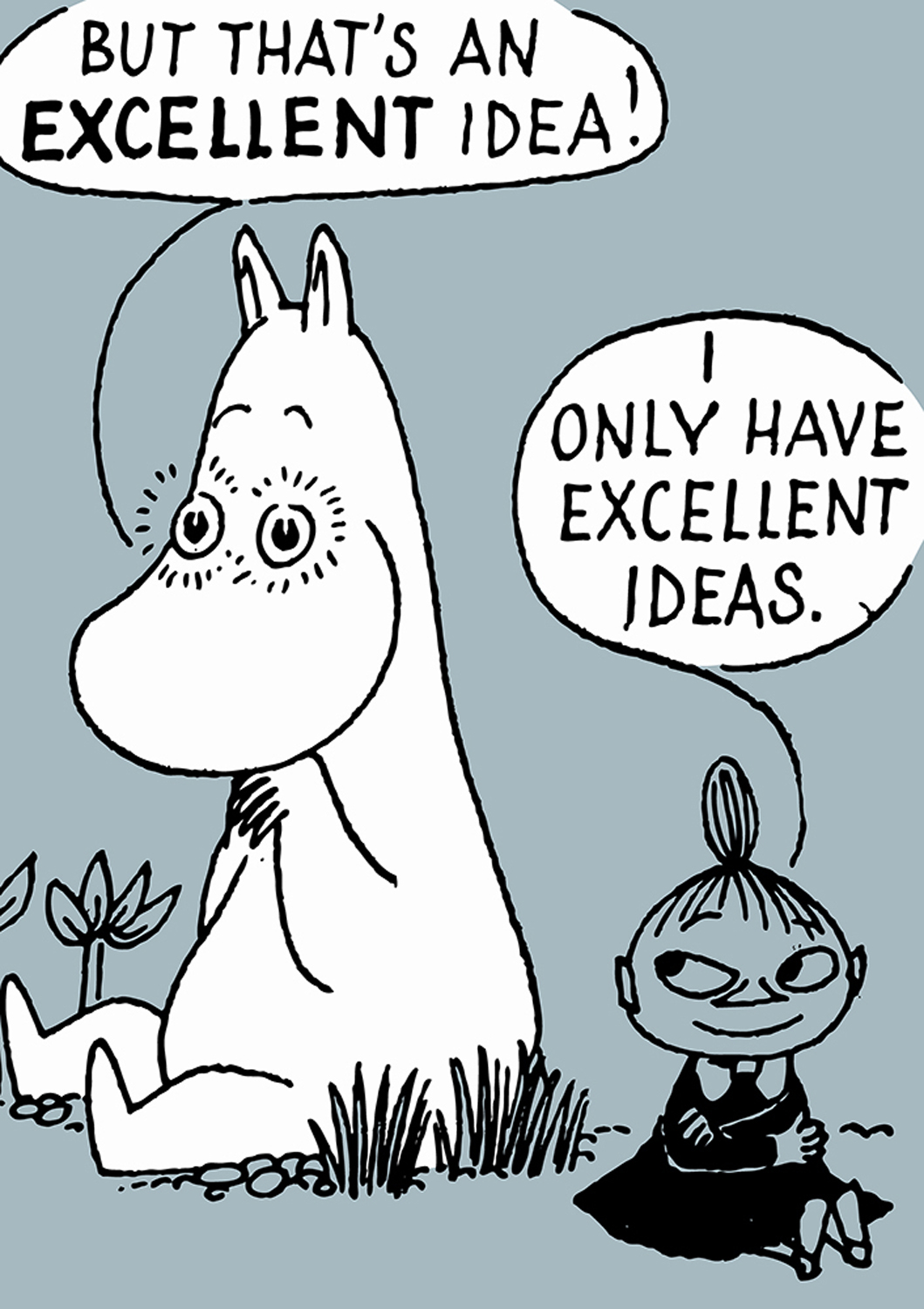 Moomin excellent, Greeting Card