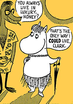 Moomin Snorkmaiden and Clarke, Greeting Card