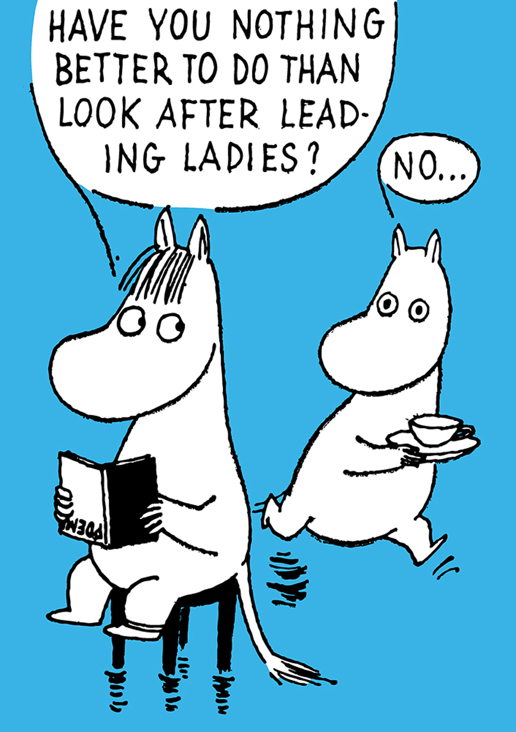 Moomin leading ladies, Greeting Card