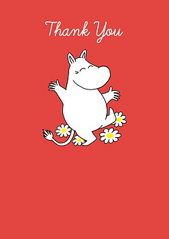 Moomintroll Thank you, Greeting Card