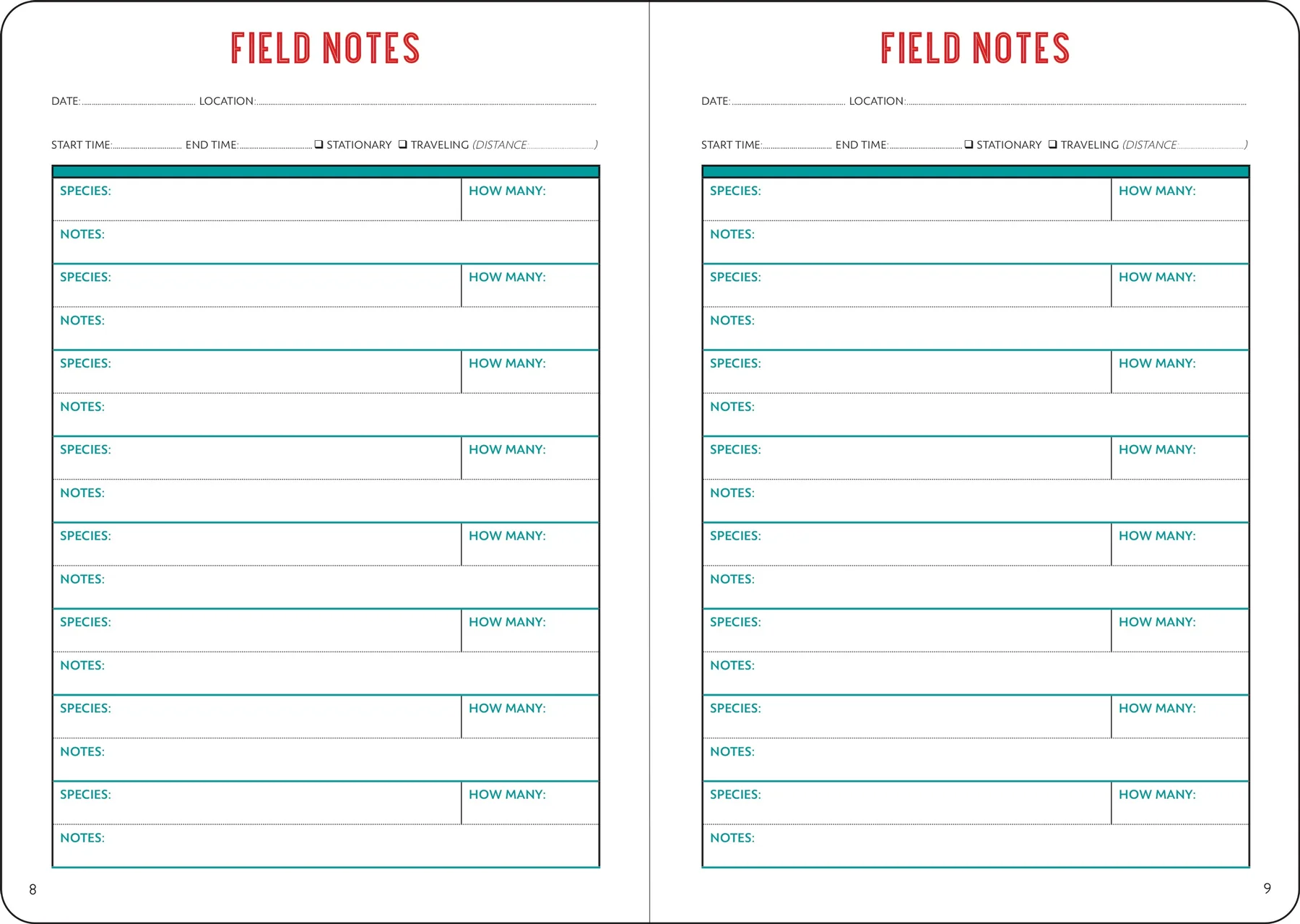 The Birder's Logbook - 2