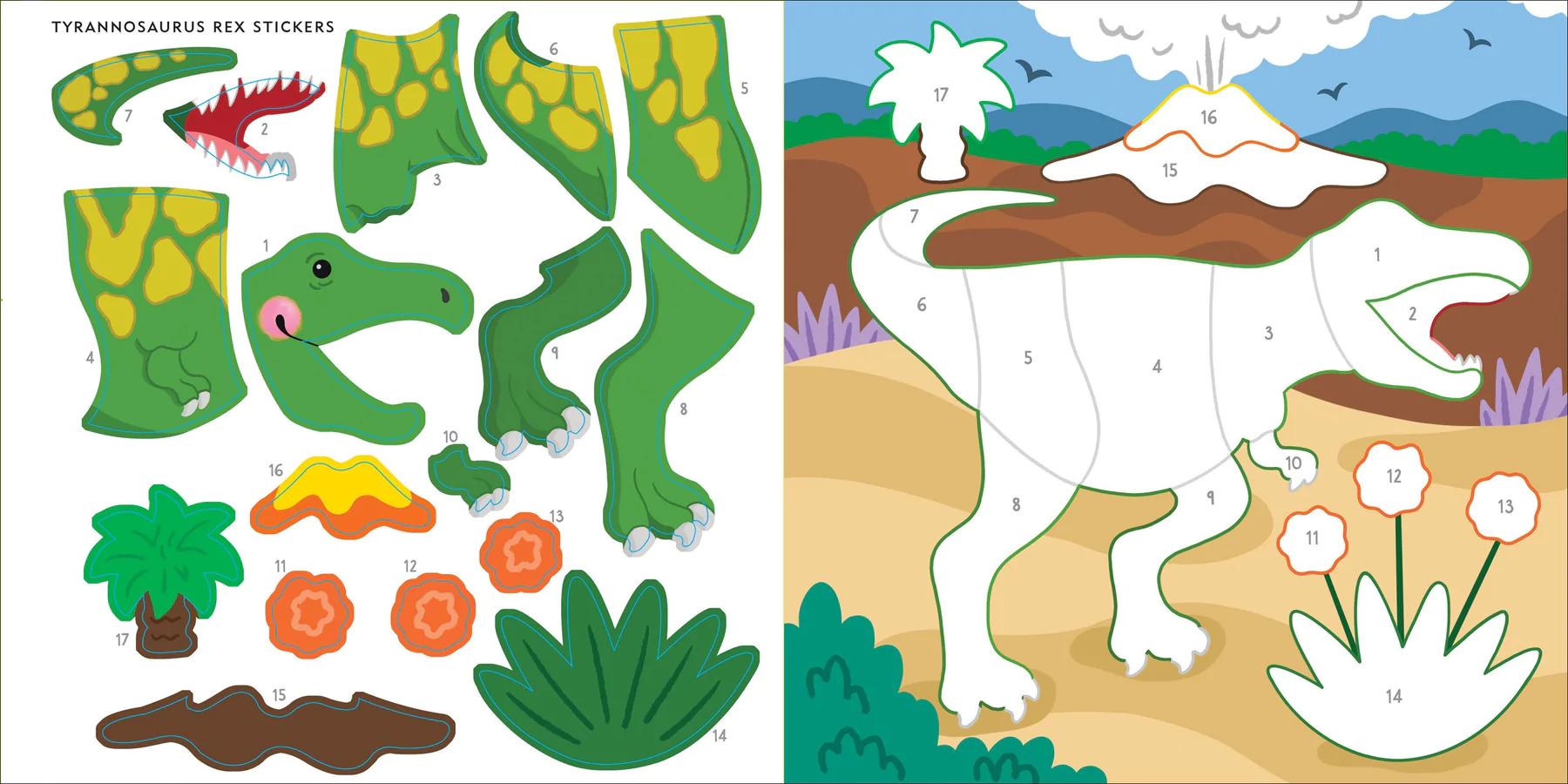 First Color By Sticker Bk Dinosaurs - 7