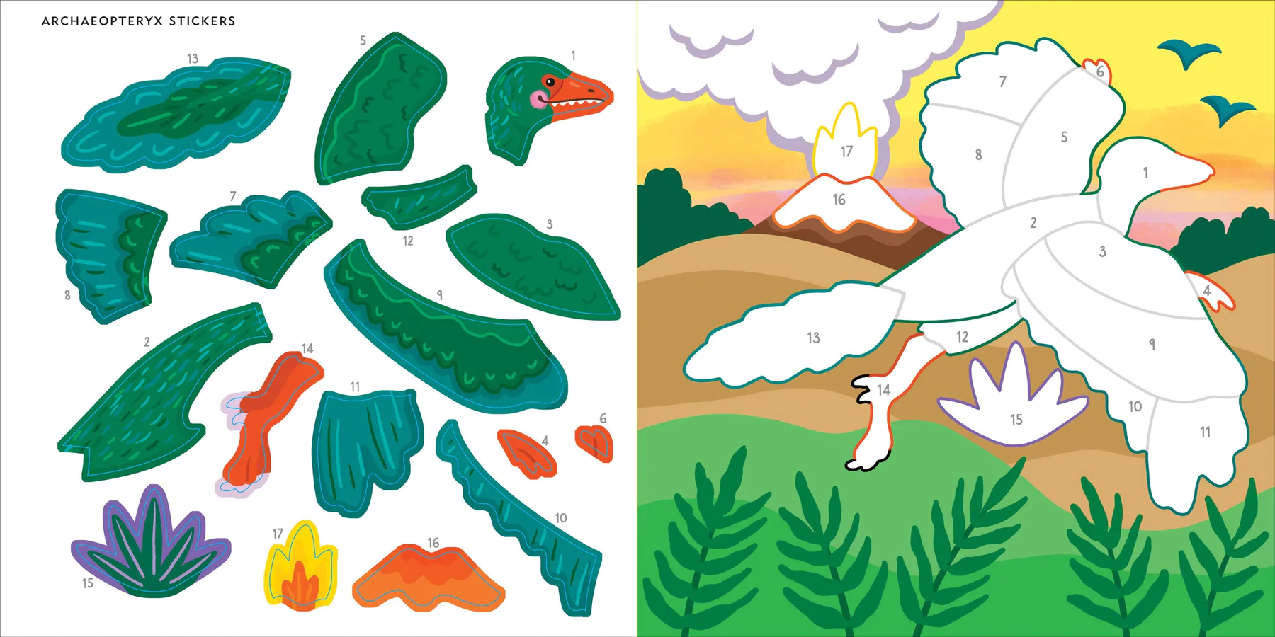 First Color By Sticker Bk Dinosaurs - 4