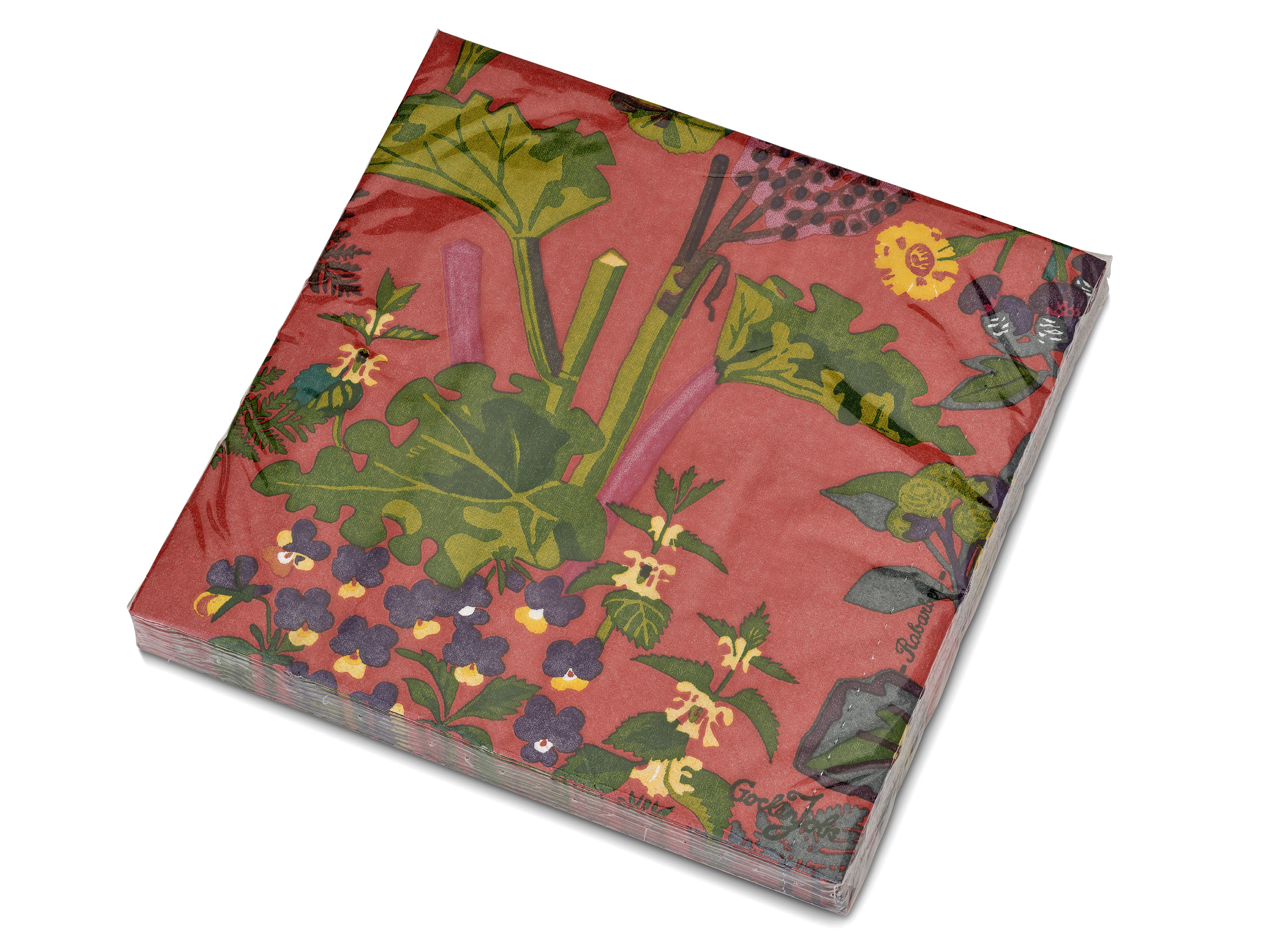 Rhubarb, Red, 20 Napkins